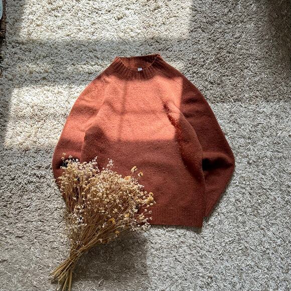 Uniqlo U Christophe Lemaire Brown Wool Sweater Women’s Size L - Picture 1 of 7